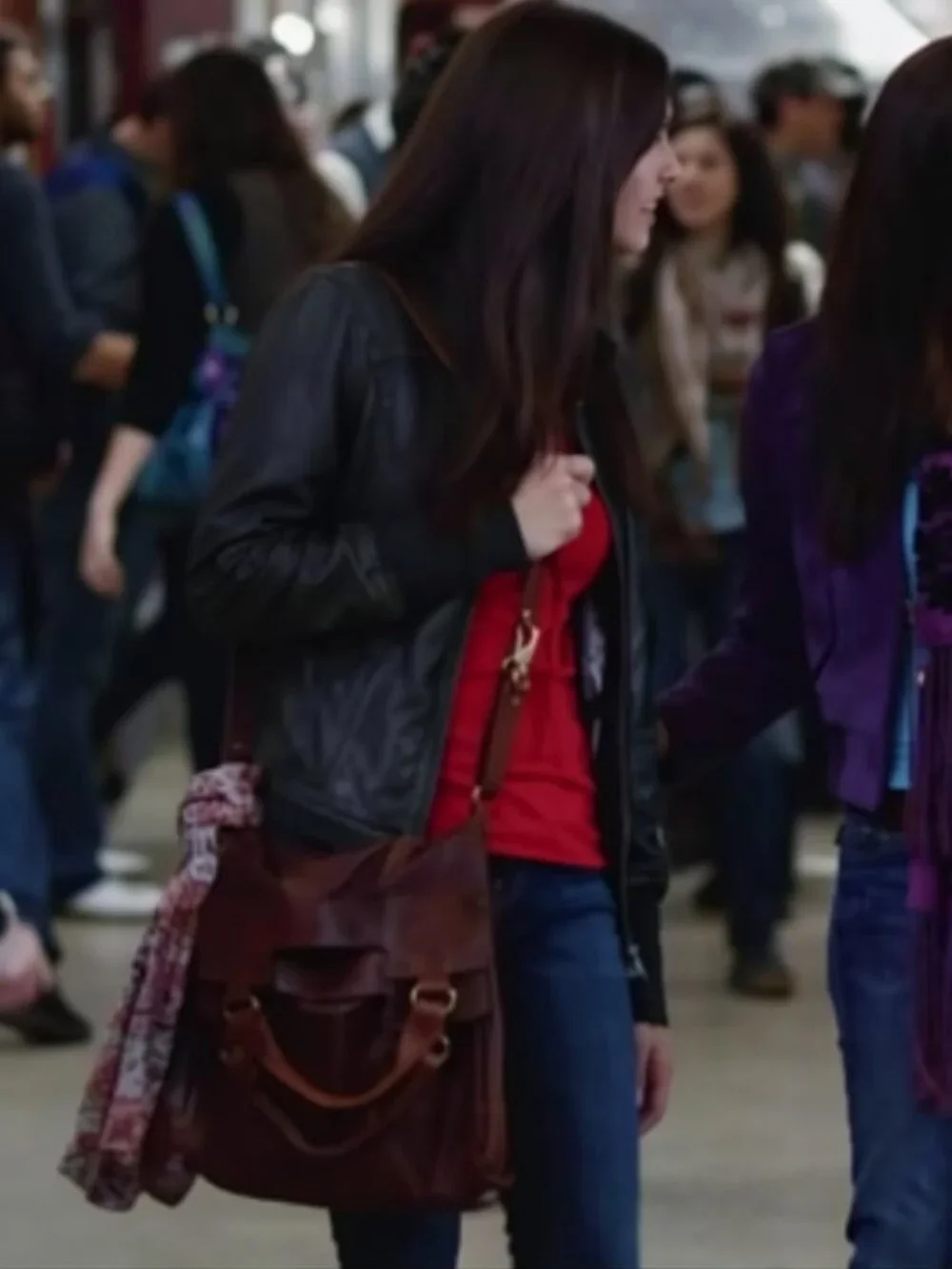 ASO ELENA GILBERT THE VAMPIRE DIARIES TVD Abbey Road Fold Over Leather Bag RARE